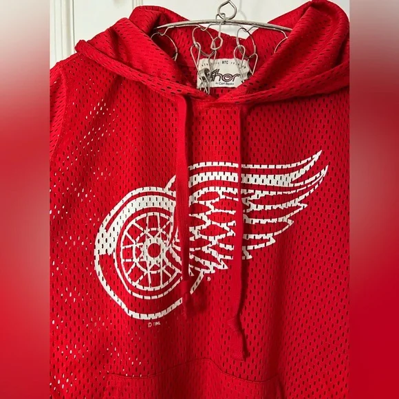 Detroit Red Wings Mesh Hoodie - Picture 4 of 10